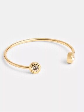 Coach Open Circle Cuff- Goldtone